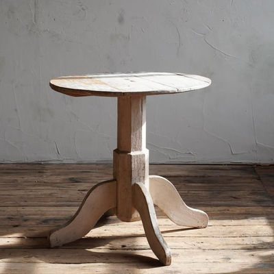 Round Pedestal Bistro Table With Paint from Kontrast