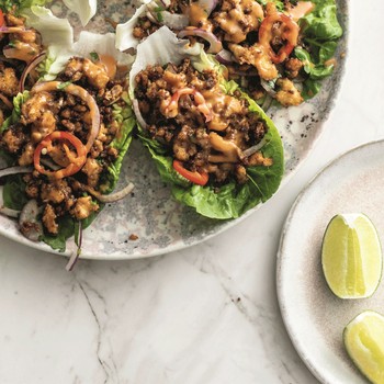 Crispy Tofu Lettuce Wraps