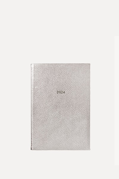 2024 A5 Day To Page Leather Diary from Aspinal Of London