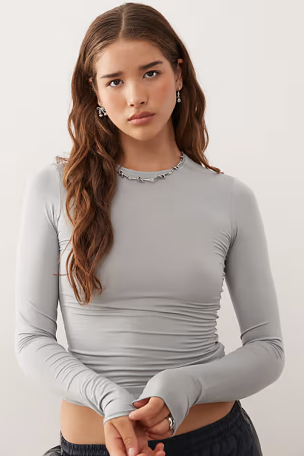 Slim Fit Super Soft Long Sleeve Top from Weekday