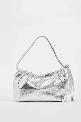 Metallic Crossbody Bag from Zara