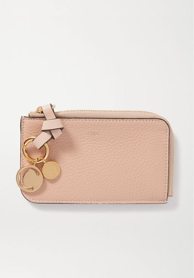 Alphabet Textured-Leather Wallet from Chloé