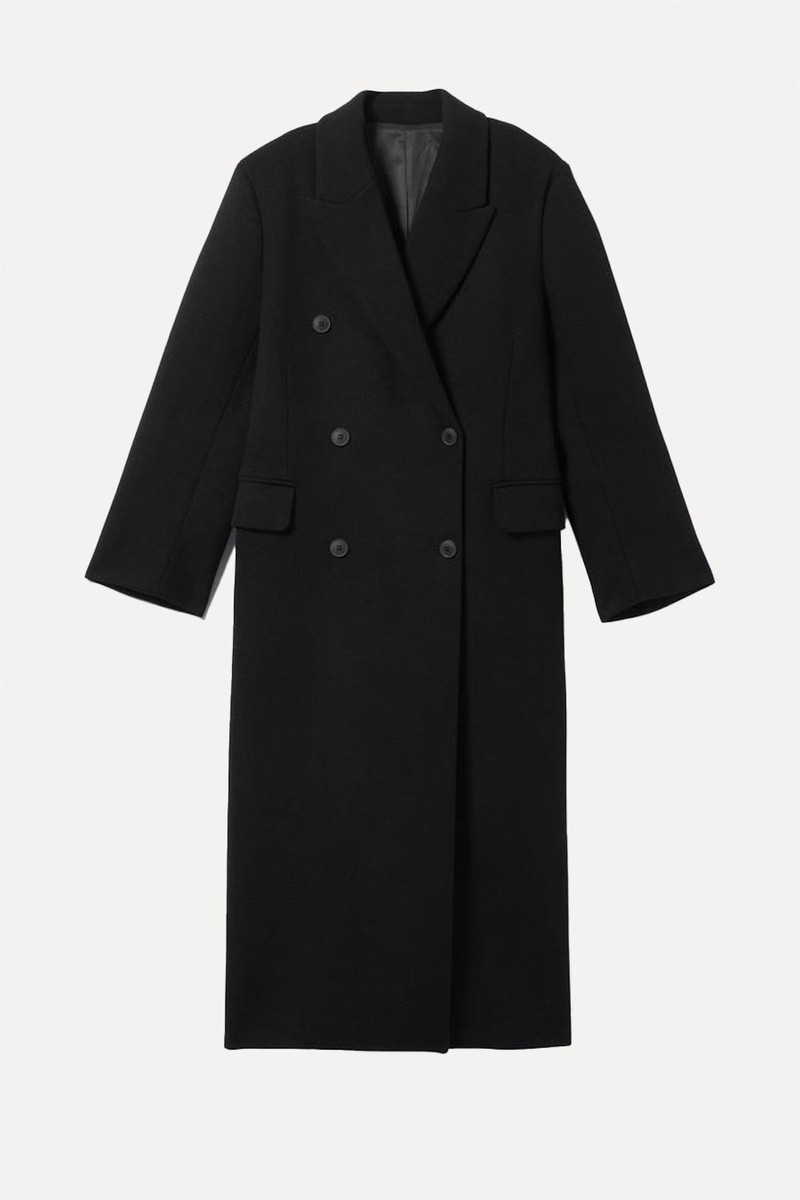 Oversized Double-Breasted Wool-Blend Coat from Weekday
