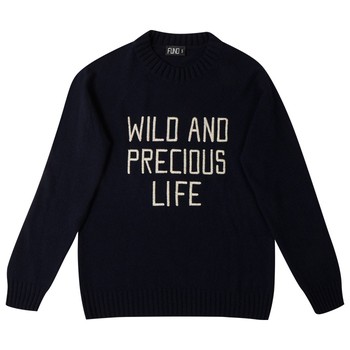 Bespoke Embroidered Wild And Precious Life Jumper