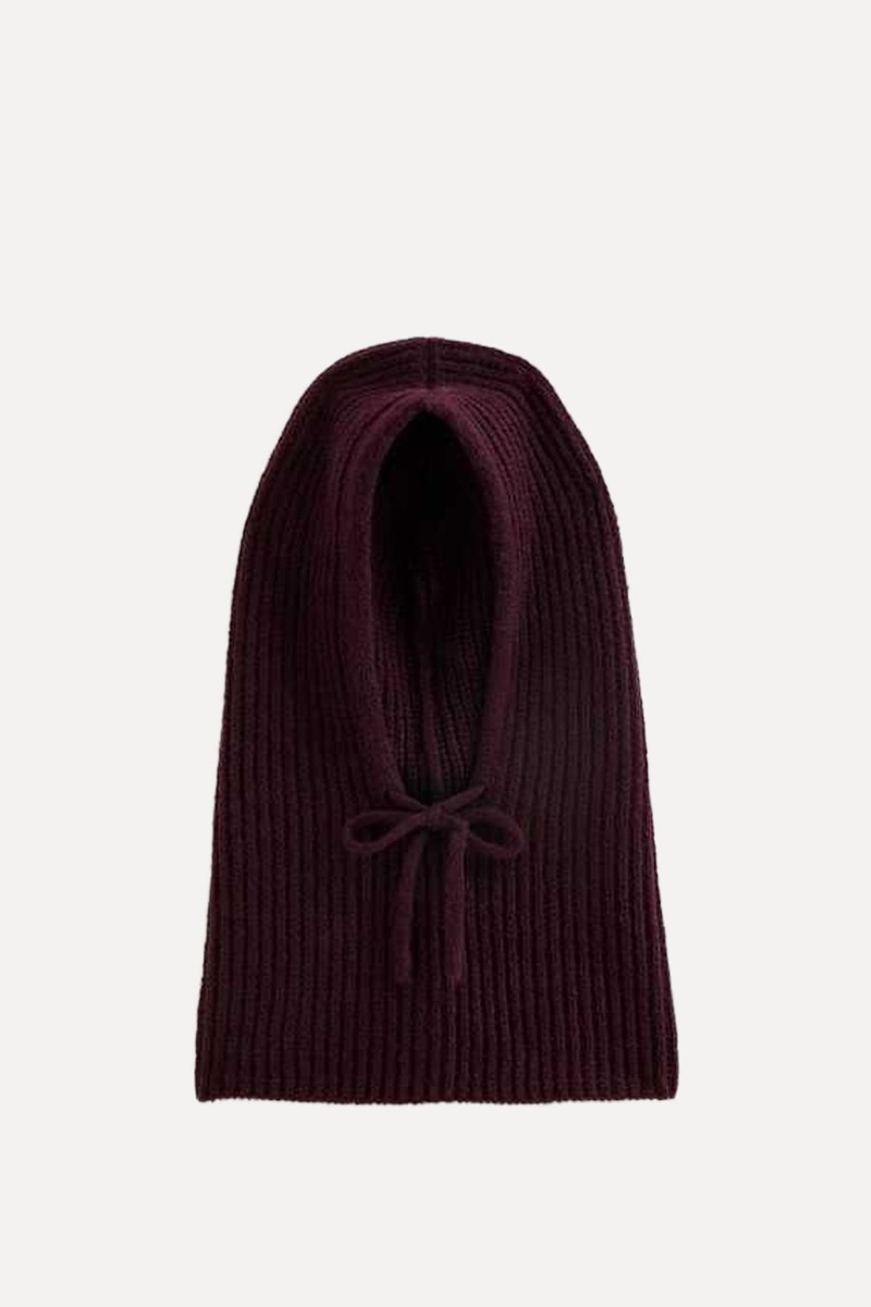 Ribbed Knit Balaclava