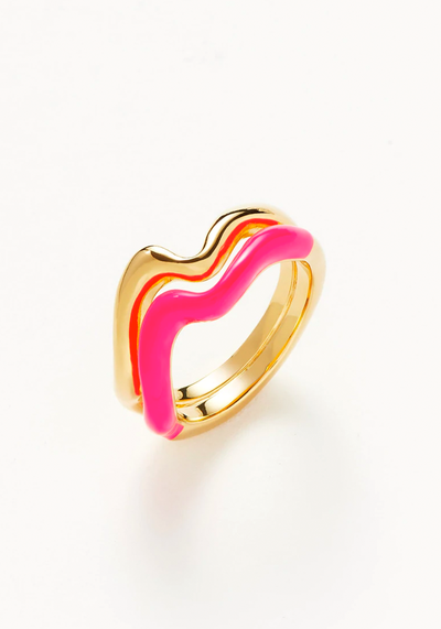 Squiggle Curve Ring from Missoma