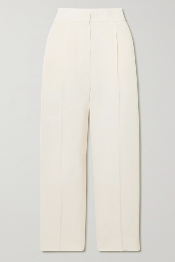 Hyatt Grain De Poudre Tapered Pants, £720 | Petar Petrov
