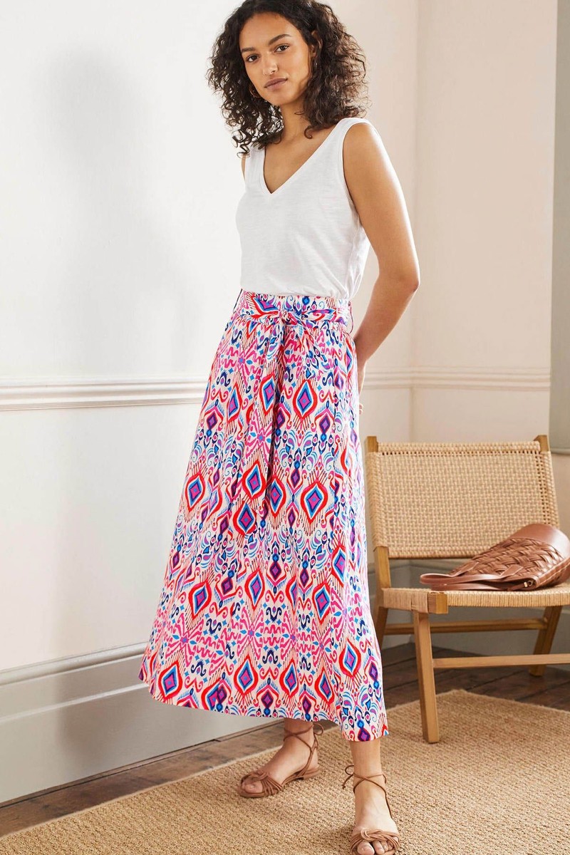 Rosemary Linen Midi Skirt from Boden