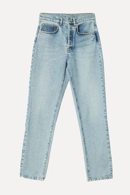 Pure Cotton Straight Leg Jeans from Marks & Spencer