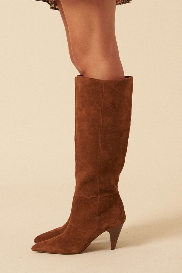 Suede Knee High Heeled Boots from Nobody's Child