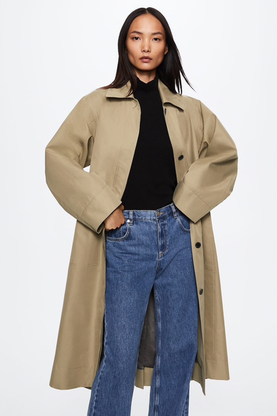 Oversized Cotton Trench