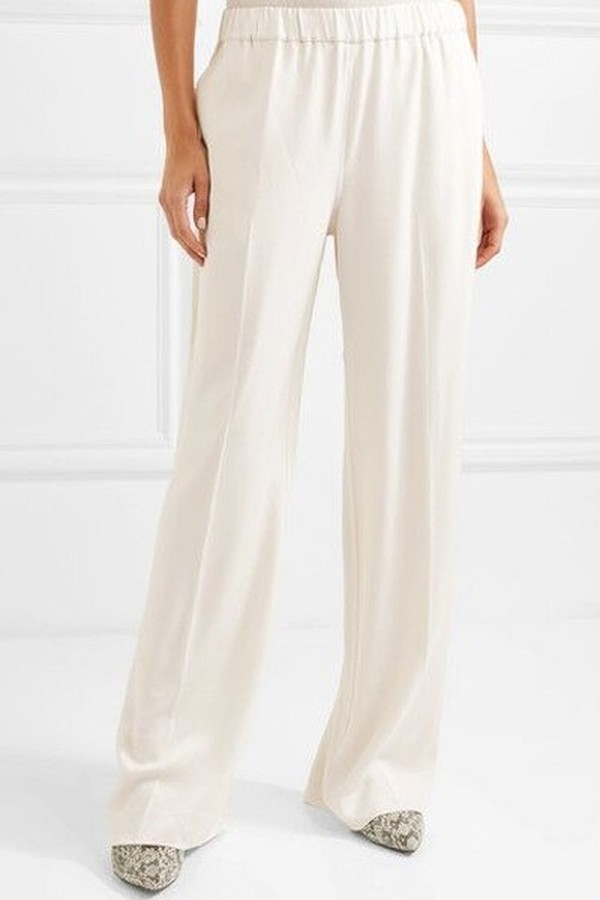 Jones Hammered-Satin Wide-Leg Pants from Elizabeth & James