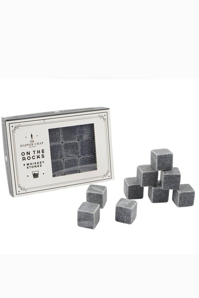 Dapper Chap 'On The Rocks' Set of 9 Whiskey Stones