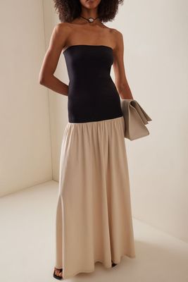 Strapless Organic Cotton Maxi Dress from By Malene Birger