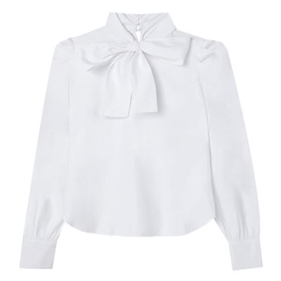 Blouse With Neck Bow from Stradivarius