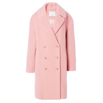 Luxe Mohair Double Breasted Coat from Tibi