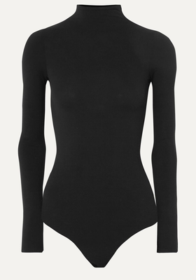 Ballet Stretch-Jersey Turtleneck Thong Bodysuit from Commando