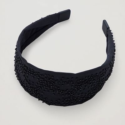 Beaded Silk Headband from COS