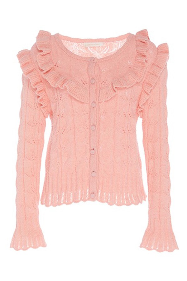 Warren Ruffle Cotton Cardigan from Loveshackfancy