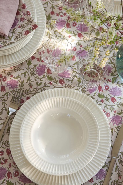 Washed Cotton Tablecloth from La Redoute