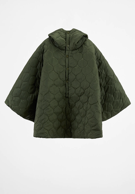 Water-Repellent Quilted Cape from Zara