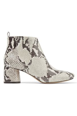 Snake Effect Leather Ankle Boots from Marc Jacobs