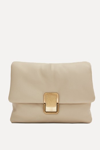 Padded Nappa Leather Mini Crossbody Bag from Massimo Dutti