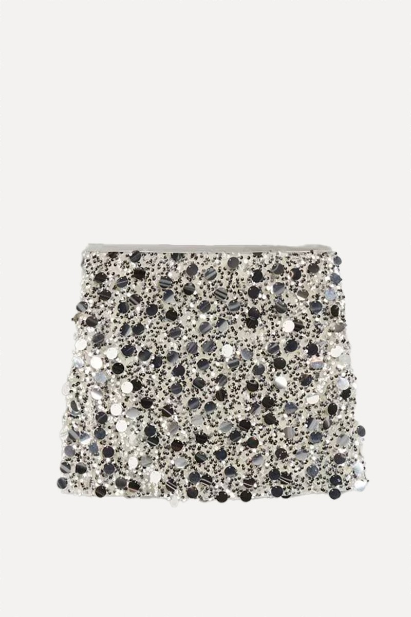 Sequin Mini Skirt  from Reserved