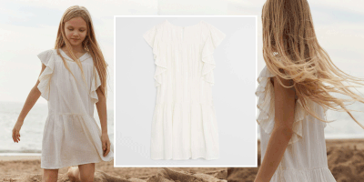 Ruffled Structured Dress from Mango