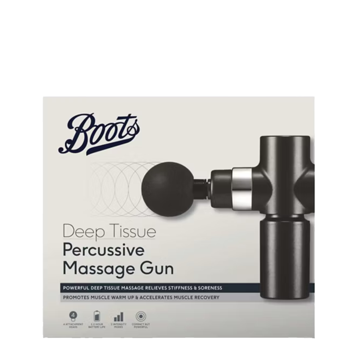 Deep Tissue Percussive Massage Gun from Boots