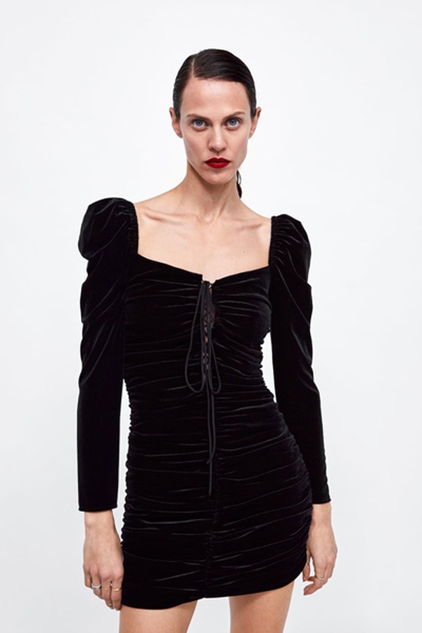 Velvet Dress from Zara