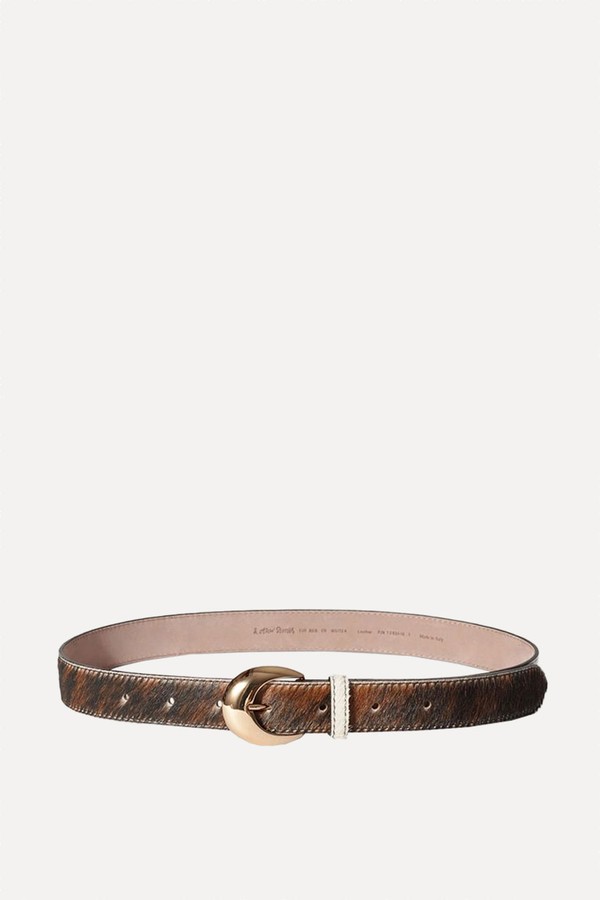 Cow-Print Pony Hair Belt from & Other Stories
