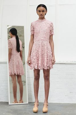 Lola Pink Lace Mini Dress