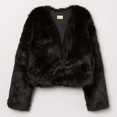 Short Faux Fur Jacket from H&M