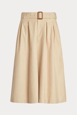 Twill Gaucho Paperbag Trouser