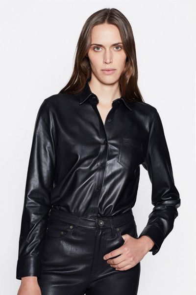 Brett Leather Shirt from Equipment