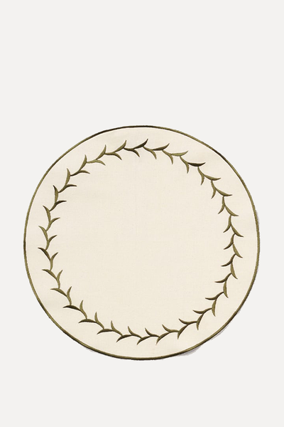 100% Cotton Round Placemat from Mango