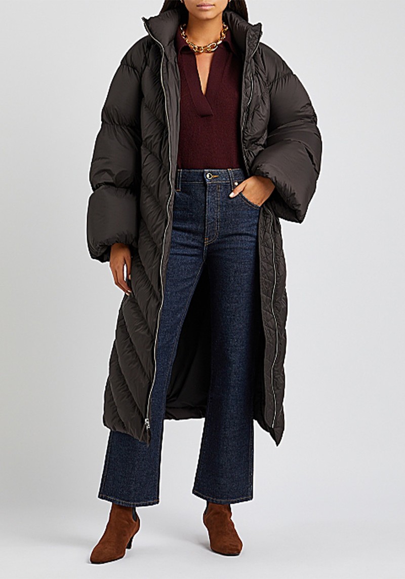 Farrow Oversized Quilted Shell Coat from Khaite Farrow