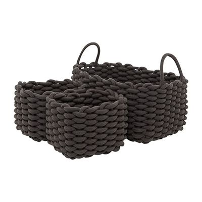 Rope Storage Basket Set of 3 from Gray & Willow 