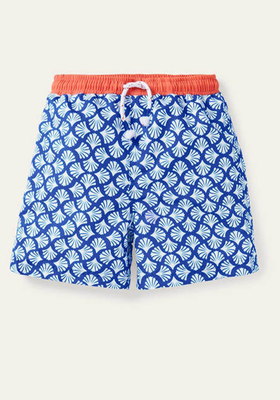 Printed Bathers - Electric Blue Coral from Boden