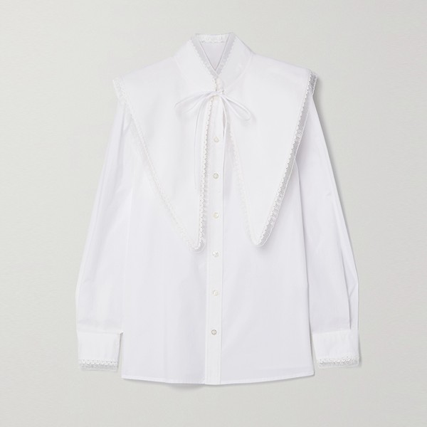 Convertible Cotton Poplin Shirt from Tory Burch