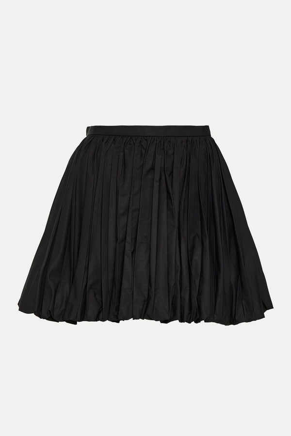 Pleated Cotton Mini Skirt from Jil Sander