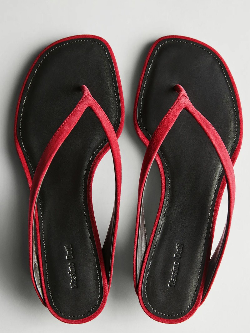 Mid-Heel Sandals With Toe Divider from Massimo Dutti