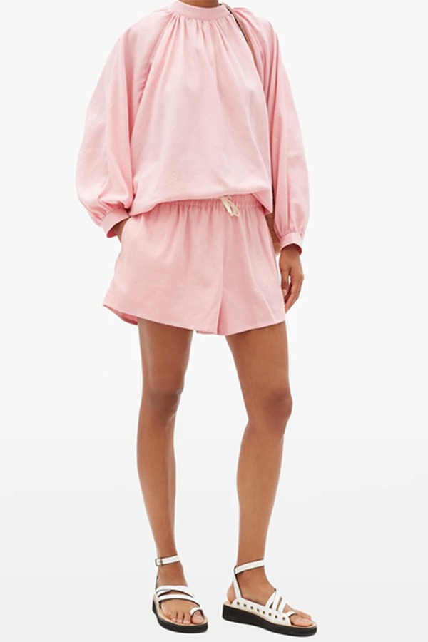 Drawcord-Waist Cotton-Blend Shorts from Marrakshi Life