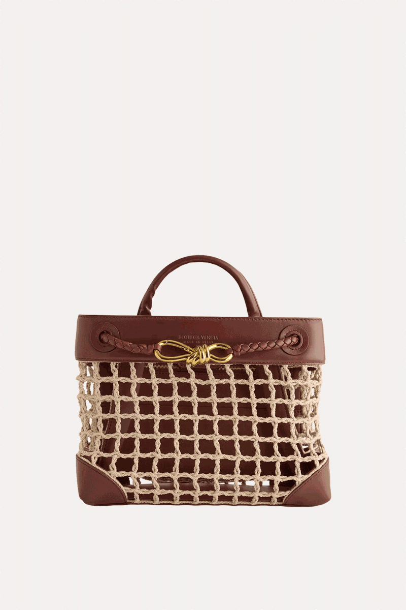 Small Andiamo Leather & Rope Top-Handle Bag from BOTTEGA VENETA