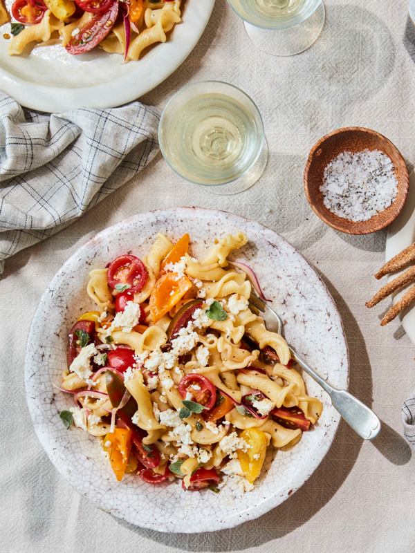 Tomato & Baked Ricotta Pasta Salad