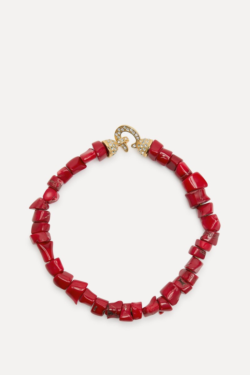 Beaded 24kt Gold-Plated Necklace from TIMELESS PEARLY