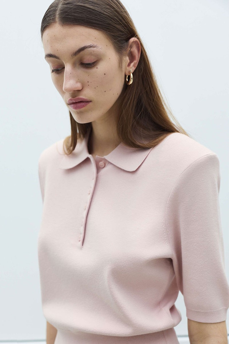 Slim Fit Cropped Knitted Top