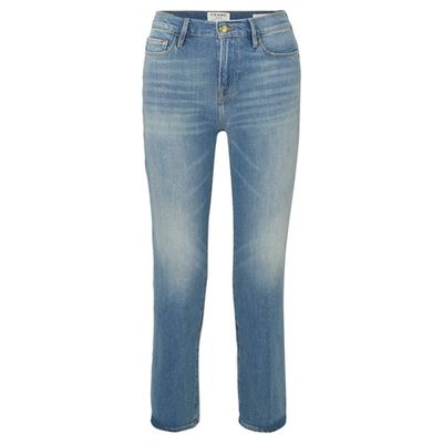Le Nouveau Mid-Rise Straight-Leg Jeans from Frame