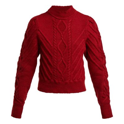 Brantley Aran-Knit Cotton Sweater from Isabel Marant